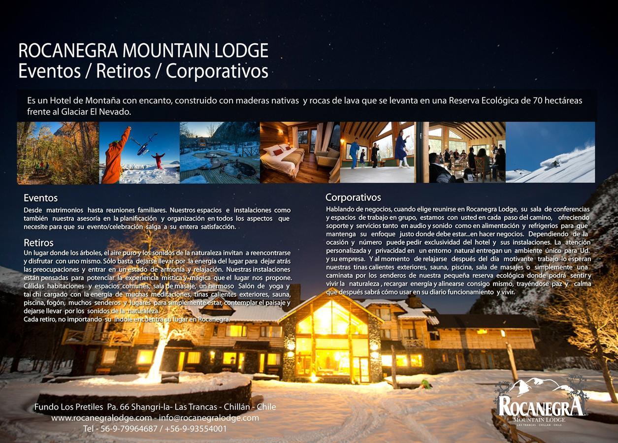 Rocanegra Mountain Lodge Las Trancas Buitenkant foto